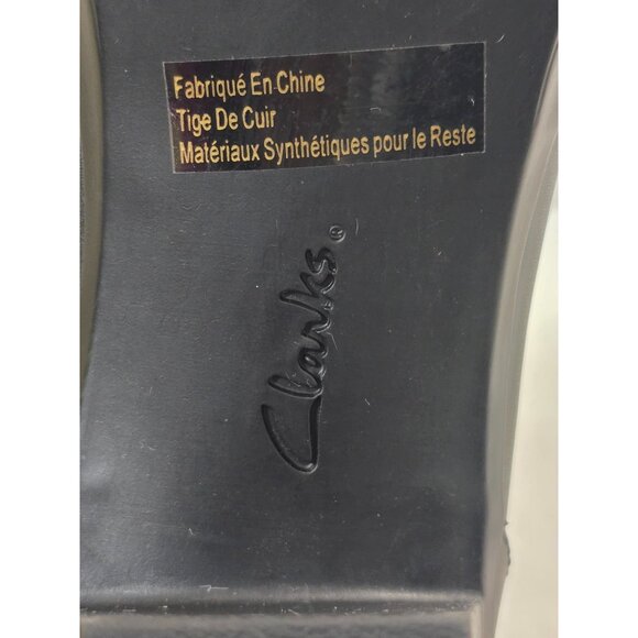 Clarks‎ Bendables Black Leather Ankle Buckle Boot Women's Size 9 Shoes - Picture 5 of 12